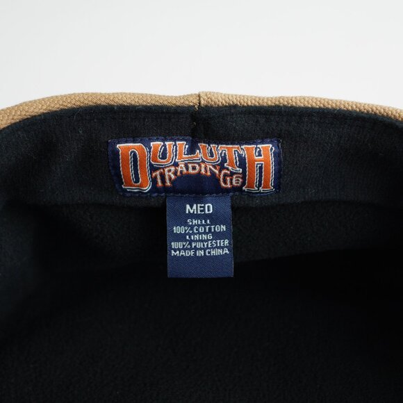 Duluth Trading Fire Hose Drivers Cap Newsboy Cabbie Cap Canvas Brown Mens Size M - Picture 12 of 14